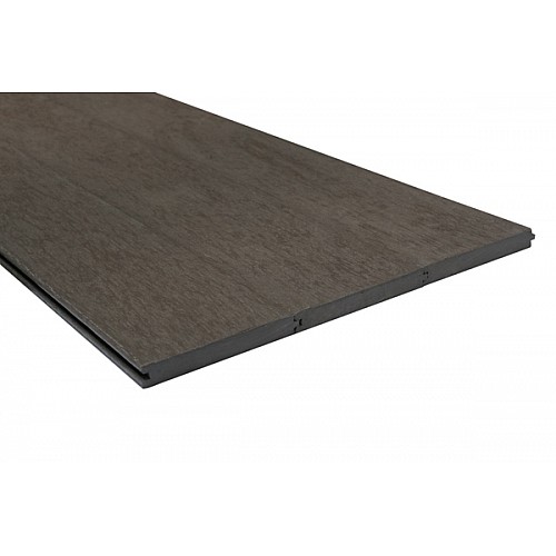 Caravan Dark Brown Solid Composite Plastic Decking Boards